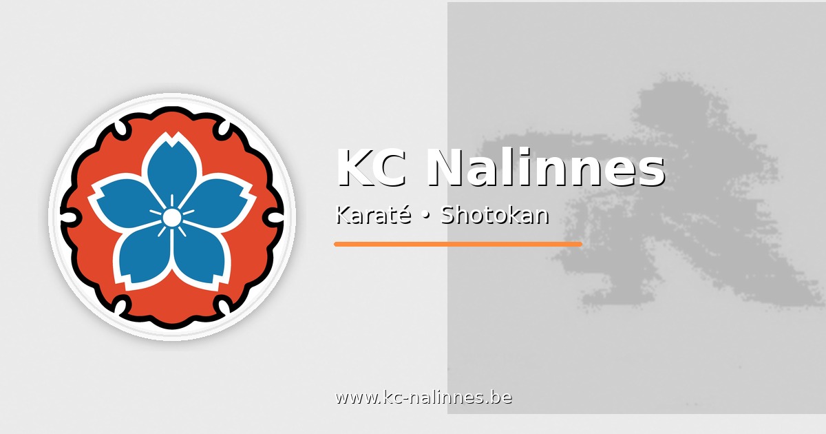 Cours de karaté au KC Nalinnes